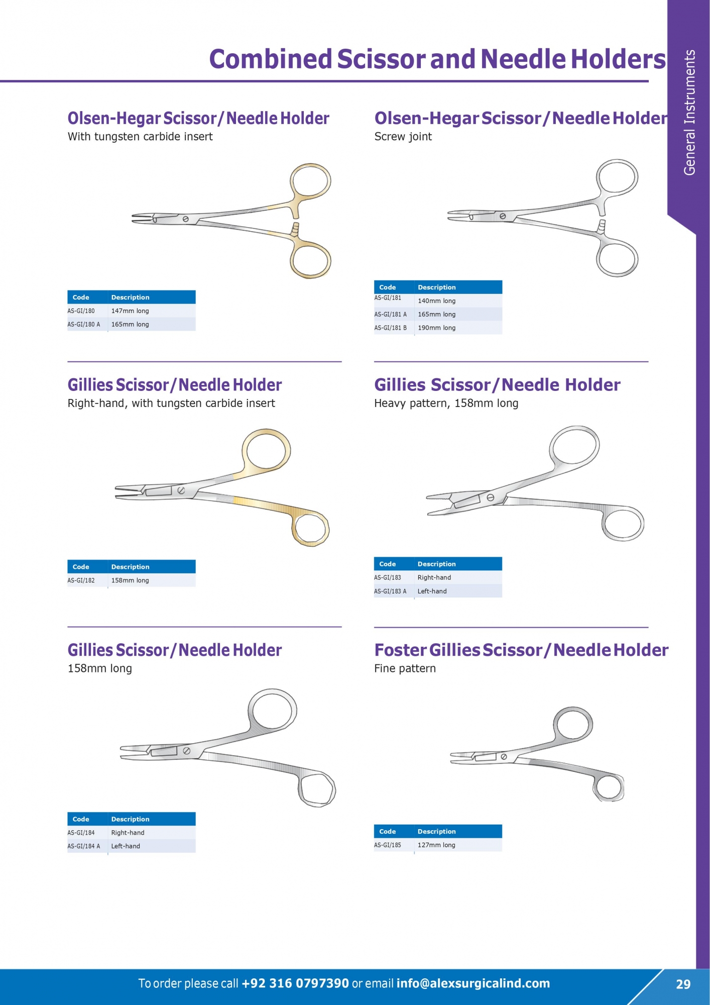 Combined Scissor and Needle Holders